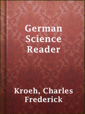 cover image of German Science Reader